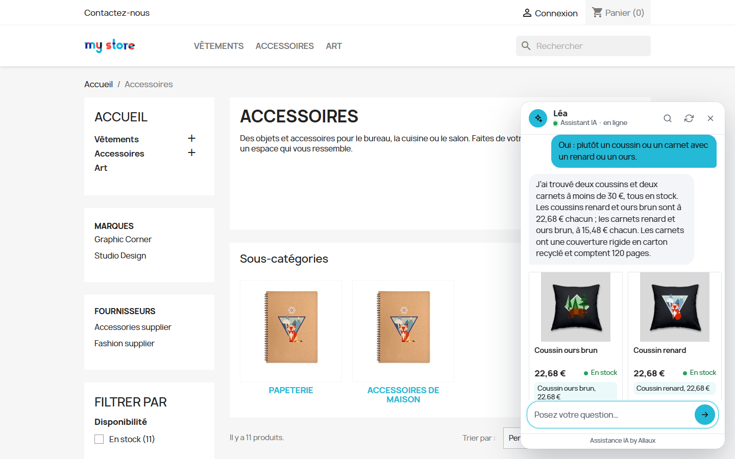 Conseils réels de l’assistant visiteurs avec coussins et carnets